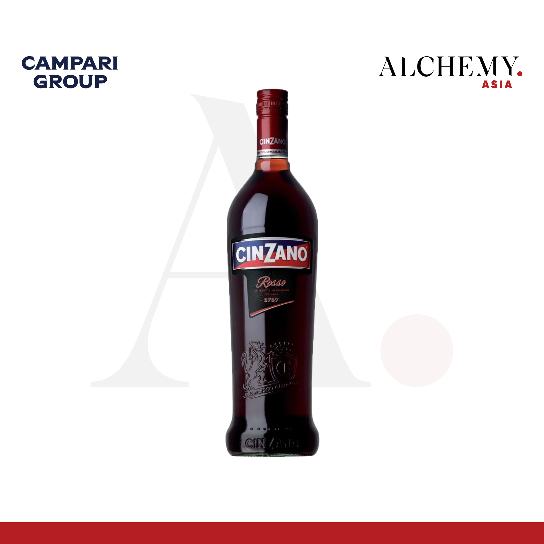 [BEST DEAL - MUA 2 TẶNG 1 ÁO TSHIRT] Rượu mùi Cinzano Rosso Vermouth 15% 1000ml