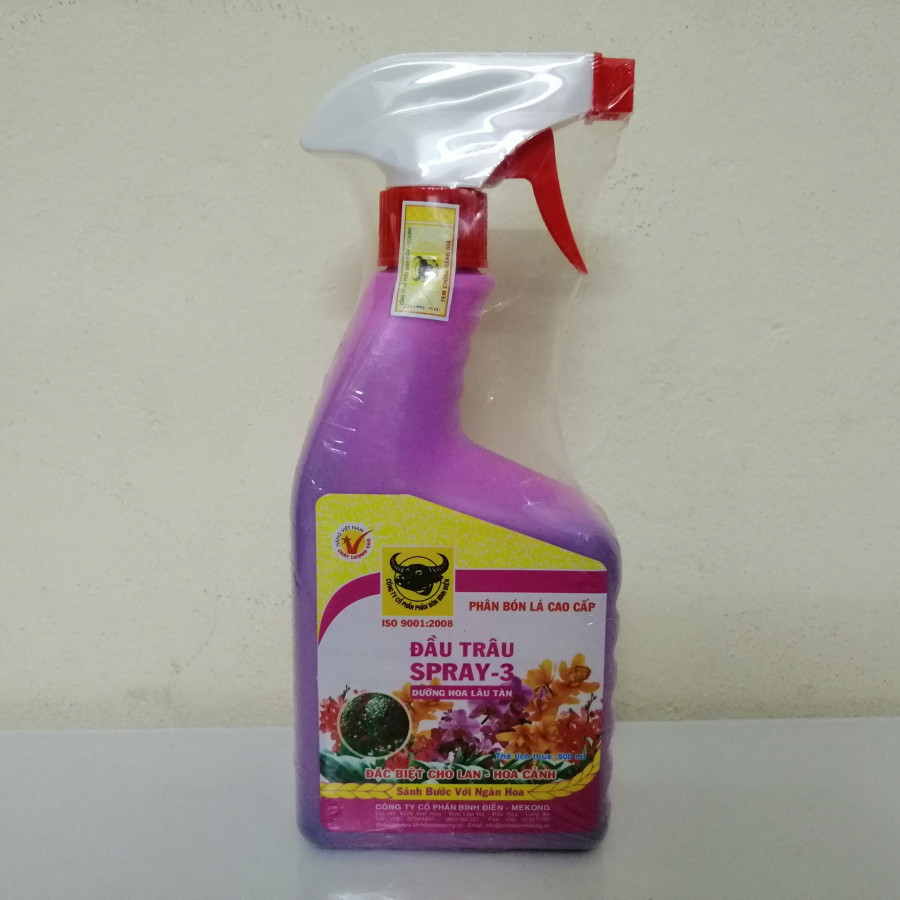 PHÂN BÓN LÁ ĐẦU TRÂU KÍCH RA HOA SPRAY 3 - 500ML