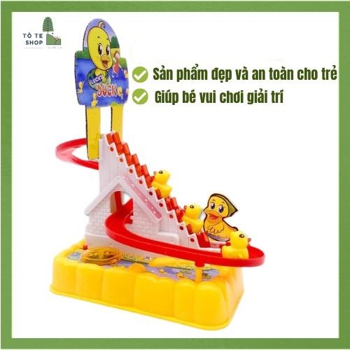 Đồ chơi vịt vàng leo thang, cầu trượt mini với những chú vịt vàng đáng yêu cho bé vui chơi thỏa thích