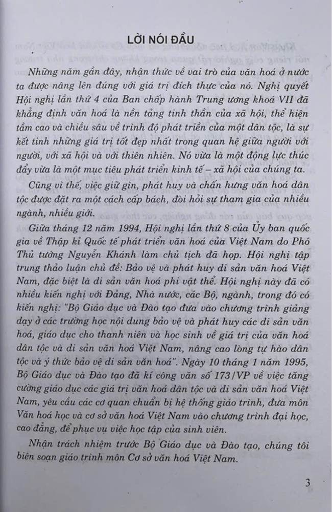 Cơ Sở Văn Hóa Việt Nam (Tác giả Trần Quốc Vượng Chủ biên)