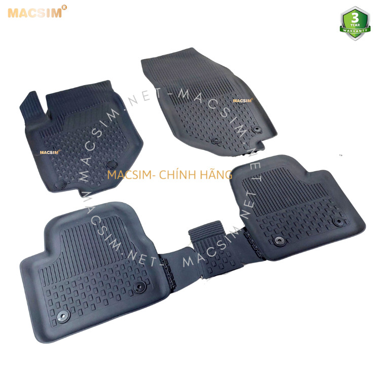 Thảm lót sàn ô tô nhựa TPE Silicon  Peugoet 2008  Nhãn hiệu Macsim