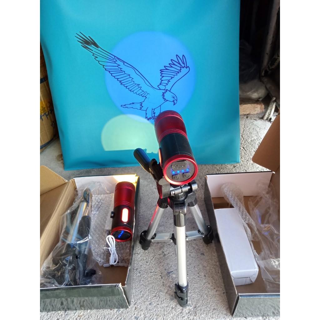 Đèn soi phao 4 bóng 4 chế độ cùng đèn bên cạnh soi mồi chuyên dùng câu cá ban đêm  -MN01