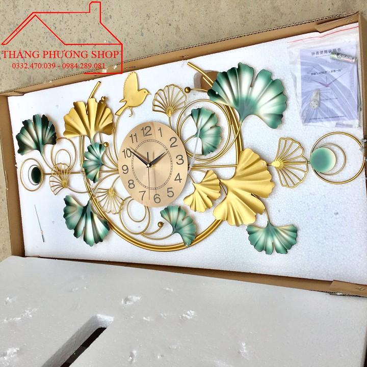 Đồng Hồ Treo Tường Trang Trí Hình Hoa Lá Decor TP-036