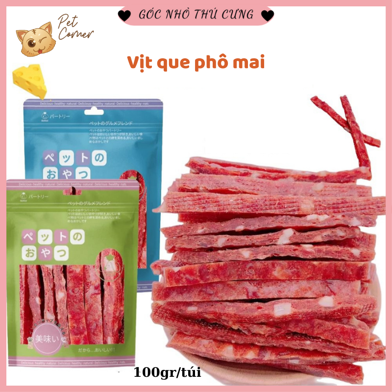 Bánh thưởng phô mai béo ngậy, giàu dinh dưỡng cho thú cưng (Snack cho chó mèo nhiều vị)