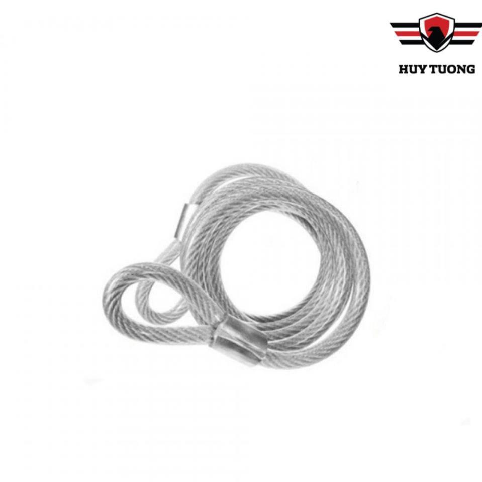 Dây cáp bọc nhựa khoá xe máy , xe đạp 8 ly 0.8M cực kỳ chắn chắn - Huy Tưởng