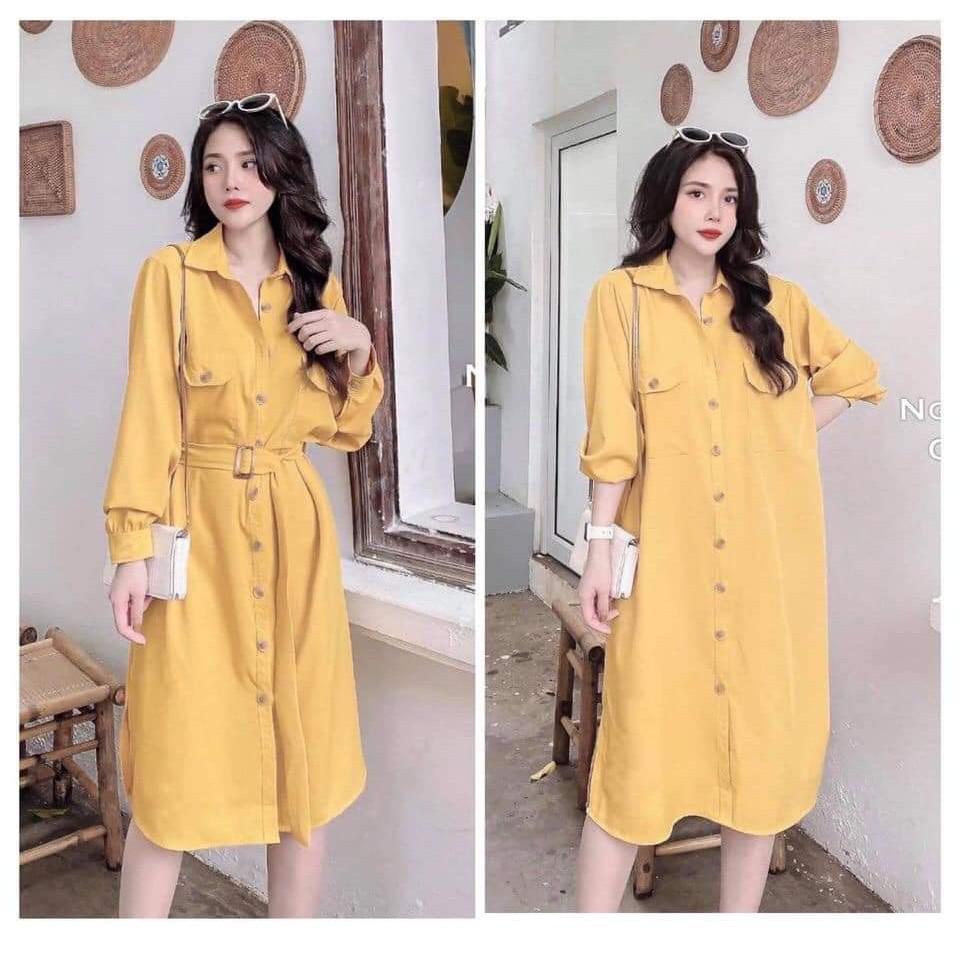 Đầm bầu thời trang công sở chất Hoa Lụa freesize từ 45 đến 70kg