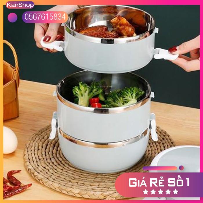 HỘP ĐỰNG CƠM (CÀ MEN) 4 TẦNG INOX BẰNG LÚA MẠCH - CẶP LỒNG GIỮ NHIỆT 4 TẦNG RUỘT INOX VỎ BẰNG LÚA MẠCH AN TOÀN TIỆN DỤNG