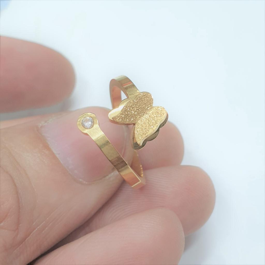 Bông Tai Cánh Bướm Titanium Cao Cấp- Dùng bền màu tắm rửa không đen