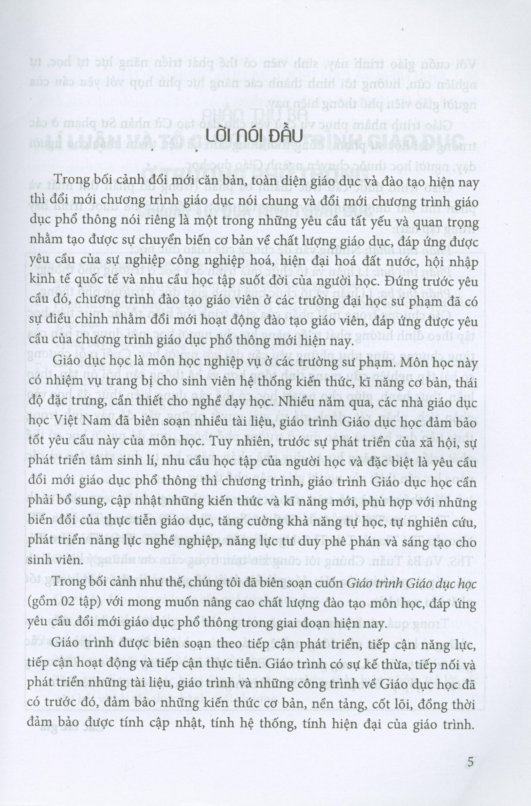 Giáo Trình Giáo Dục Học - Tập 2