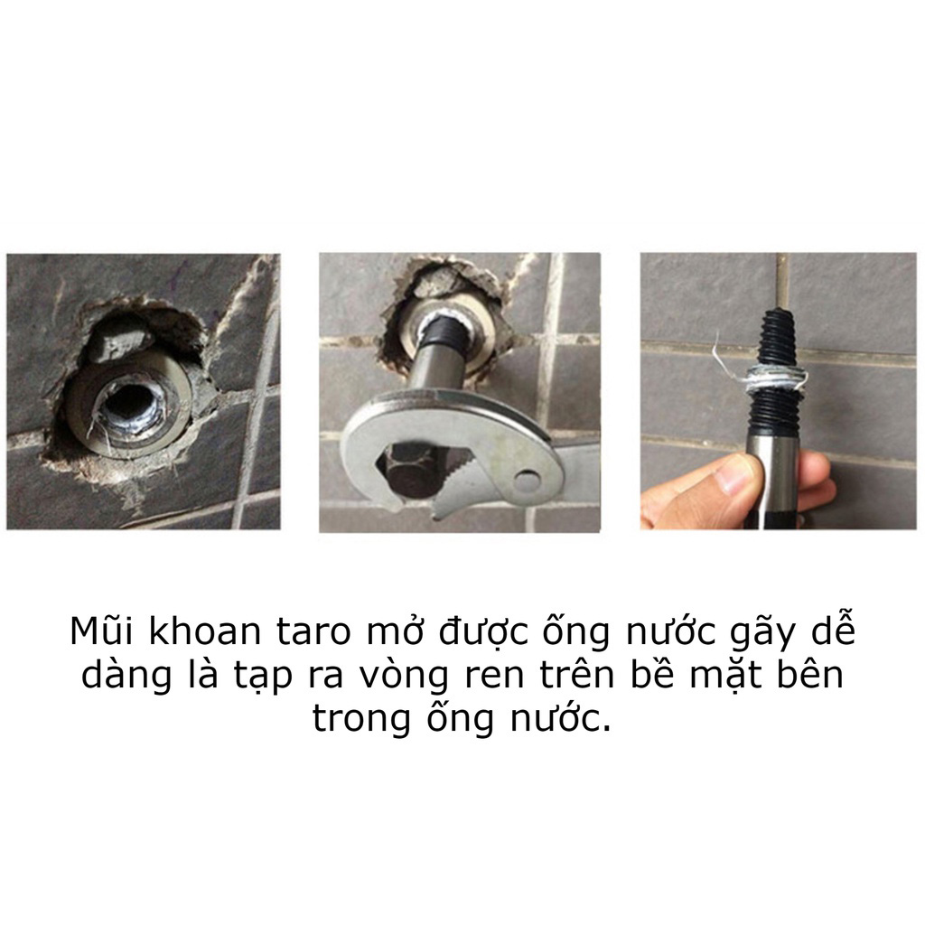 Mũi khoan taro tạo ren ngược, mũi tháo ống nước gãy-K1805