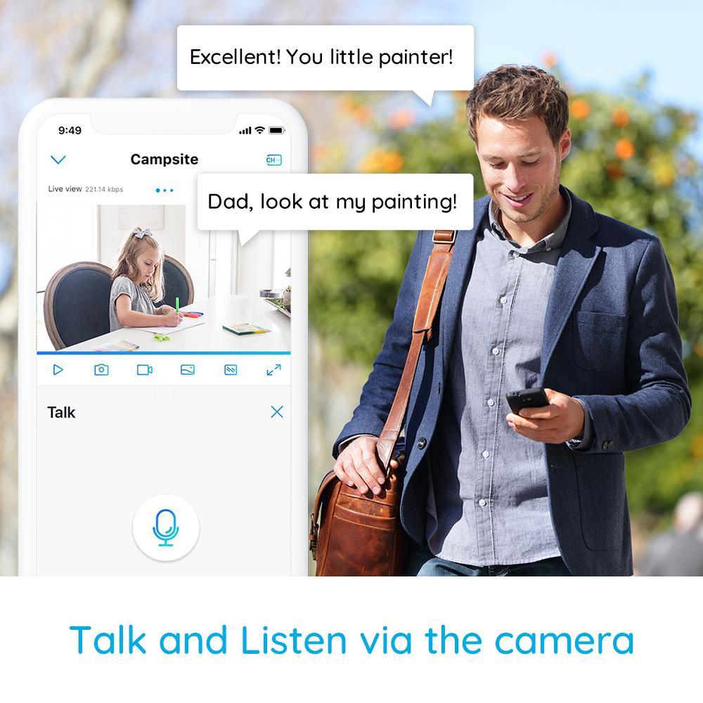 Reolink IP camera trong nhà wifi 3MP Super HD Pan