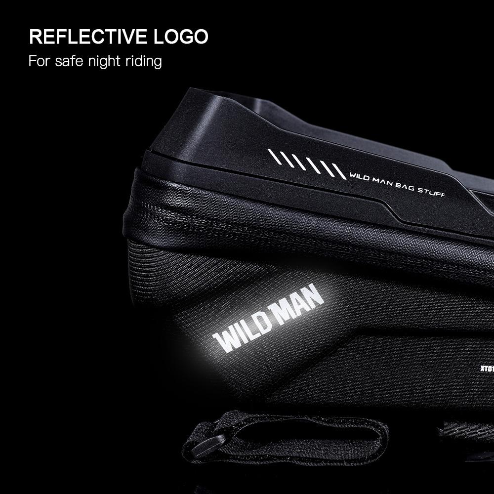 Túi treo phía trước khung xe đạp Wild Man chống nước, dung tích lớn