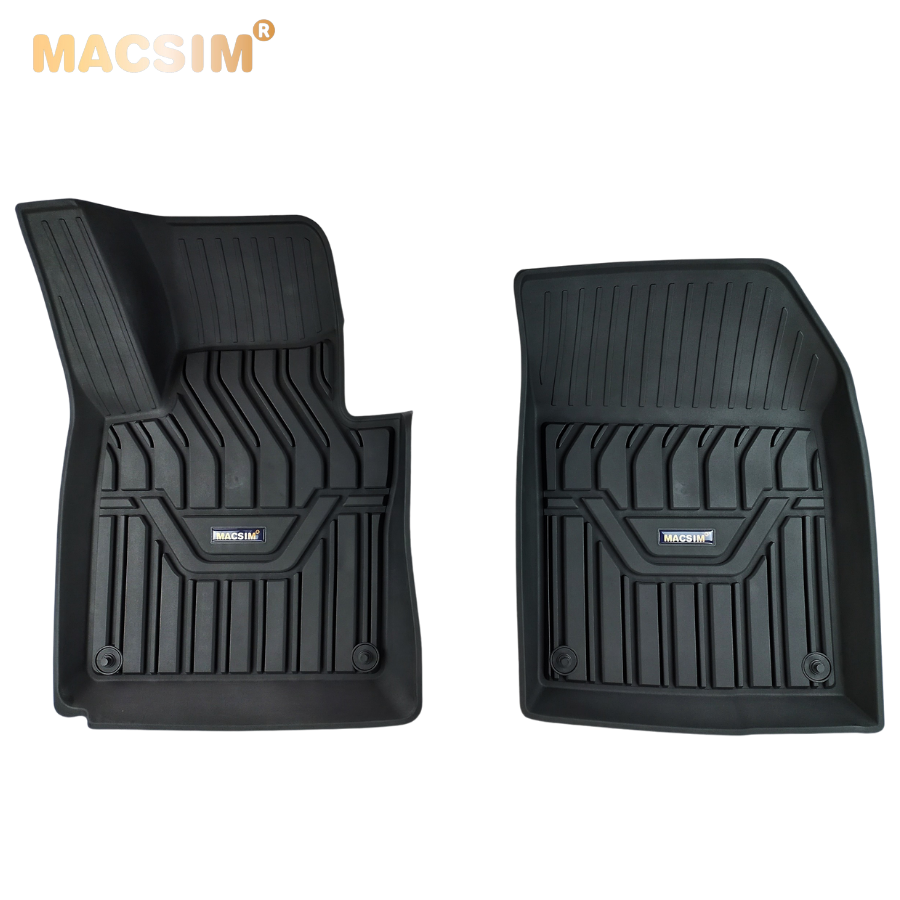 Thảm lót sàn xe ô tô Volvo XC60 2017- đến nay Nhãn hiệu Macsim chất liệu nhựa TPE đúc khuôn cao cấp - màu đen