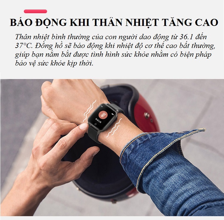 Thiết Bị Theo Dõi Sức Khỏe - Đồng Hồ Thông Minh T1-QW18T