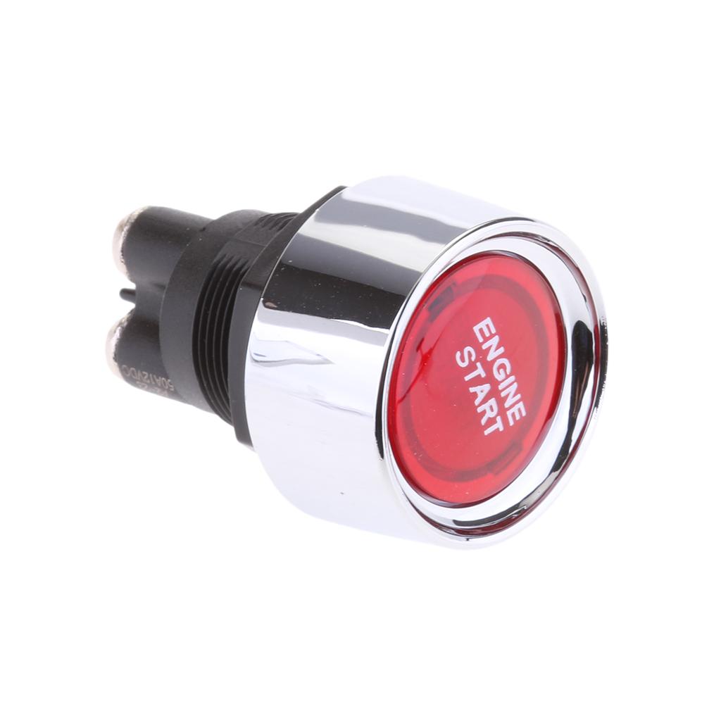 2x Car Engine Starter Push Button Switch Red LED Lighting Ignition Starter I