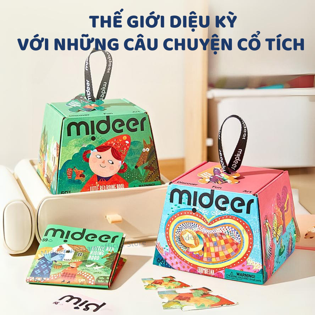 Xếp hình truyện cổ tích mideer Artist Fairytale Puzzle, Đồ chơi giáo dục trẻ em