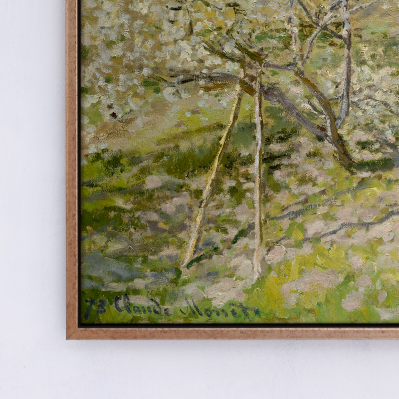 Tranh in canvas trang trí treo tường danh hoạ thế giới Spring (Fruit Trees in Bloom) 50x90cm