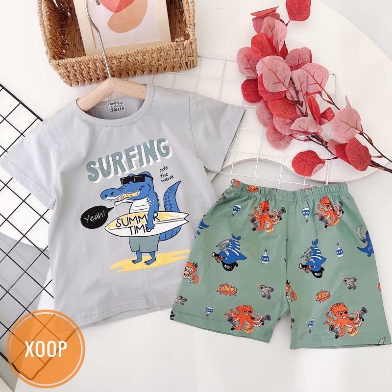 (Bảng 5-Size Đại 26-32kg)Bộ cộc cotton xuất hàn quảng châu cho bé có chọn mẫu