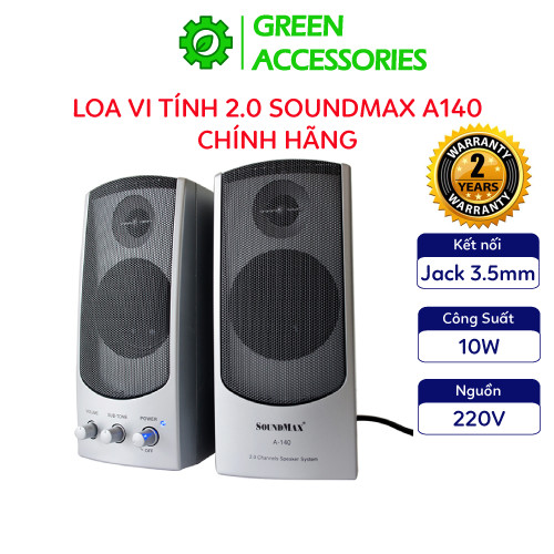 Loa vi tính 2.0 SoundMax A140 Tổng Công Suất