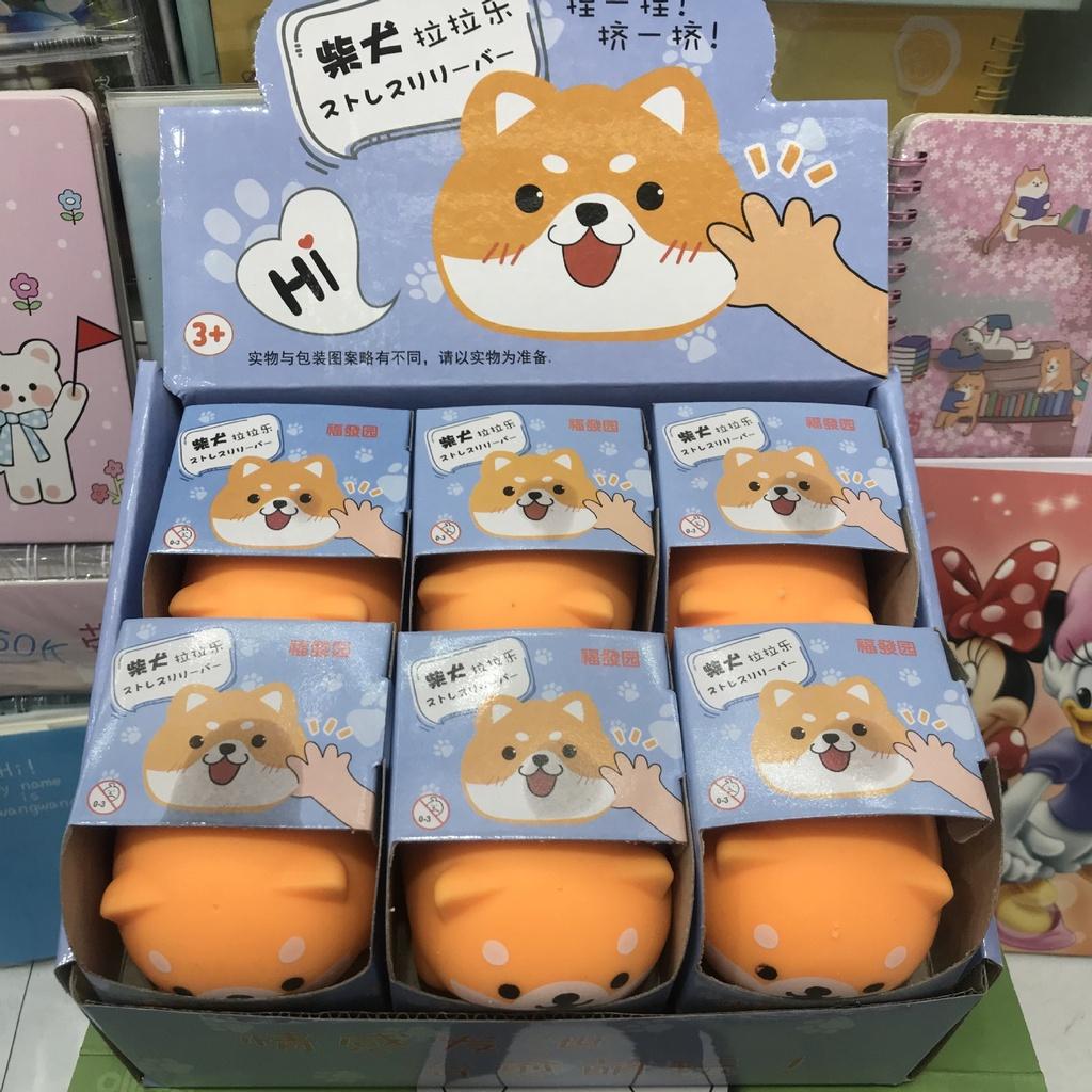 Squishy Mochi hình CHÓ SHIBA màu mè đồ chơi bóp tay mềm mịn dễ thương chân thực giảm stress co dãn đàn hồi ngộ nghĩnh