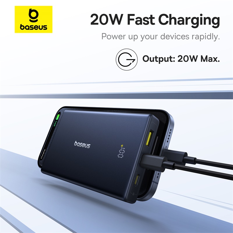 Pin Dự Phòng Baseus PicoGo with Digital Display 10000mAh 20W (Kèm cáp C to C 60W 30cm) - Hàng chính hãng