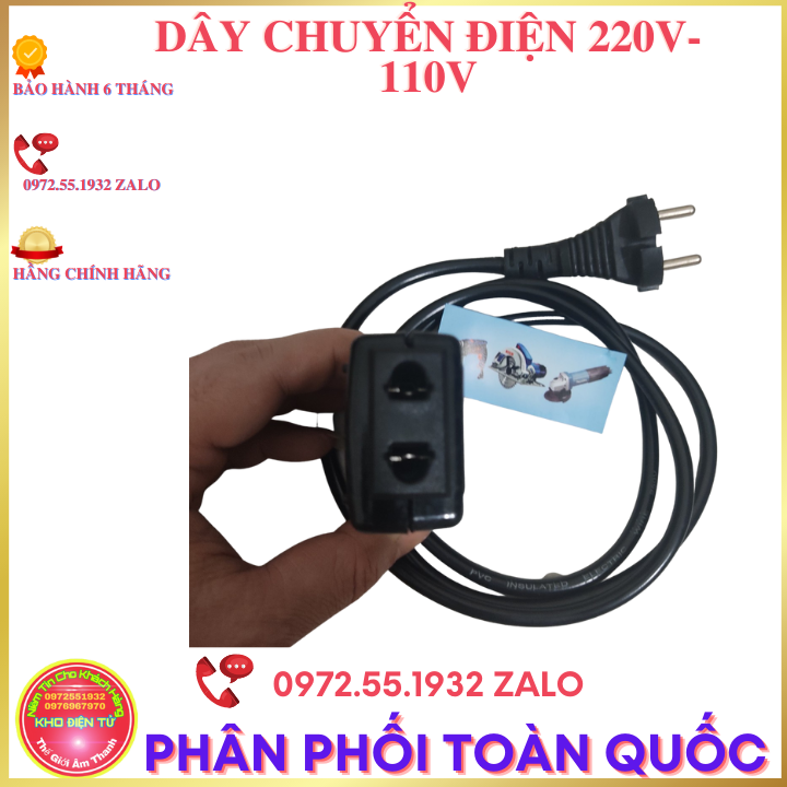 Dây chuyển điện 220 sang110V công suất 3000w