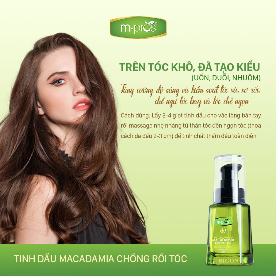 Tinh Dầu Dưỡng Tóc - Chống Rối Tóc Macadamia M.PROS 30ml