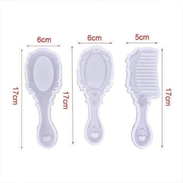 Khuôn Silicone Đúc Resin Gương Và Lược - Trường Thịnh Sài Gòn