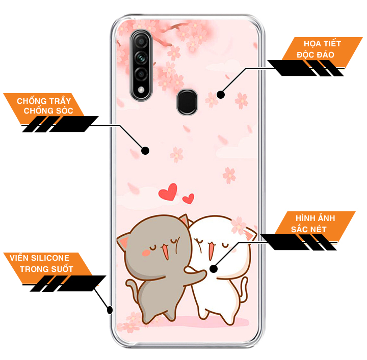 Ốp Lưng Dẻo Cho Điện Thoại Oppo A31 - 01282 0509 LOVELY05 - Hàng Chính Hãng