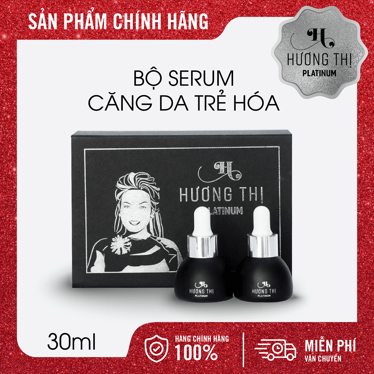 Bộ Tinh Chất Serum Căng Da Trẻ Hoá Hương Thị 30ml