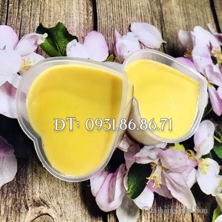 Bộ 50 khuôn bánh Flan hình tim loại có nắp – Mã số 1463