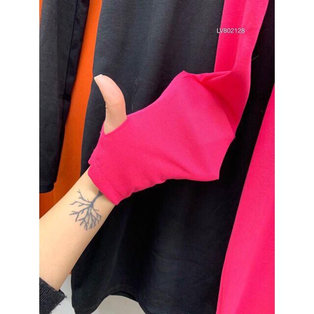 Đầm body tay dài cổ lọ vải dày dặn