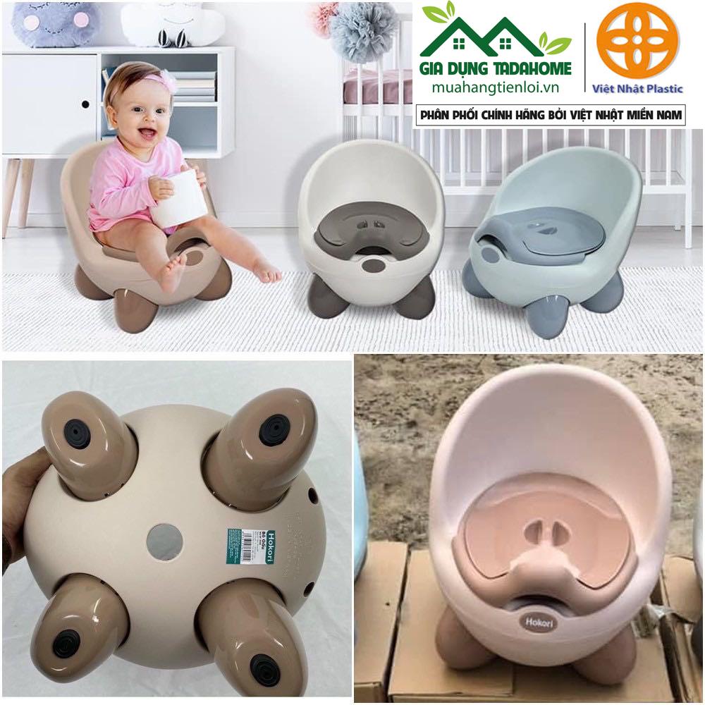 BÔ VỆ SINH TRẺ EM 6 THÁNG ĐẾN 5 TUỔI CHỐNG TRƠN TRƯỢT CÓ CHỖ DỰA - KHAY ĐỰNG TIỆN DỤNG VIỆT NHẬT HOKORI 5458 - TADAHOME