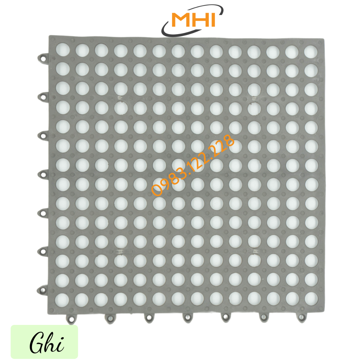 Tấm lót sàn nhà vệ sinh MHI. Vỉ nhựa lót sàn chống trơn Trải Sàn Nhà Tắm/Vệ Sinh/Nhà Bếp