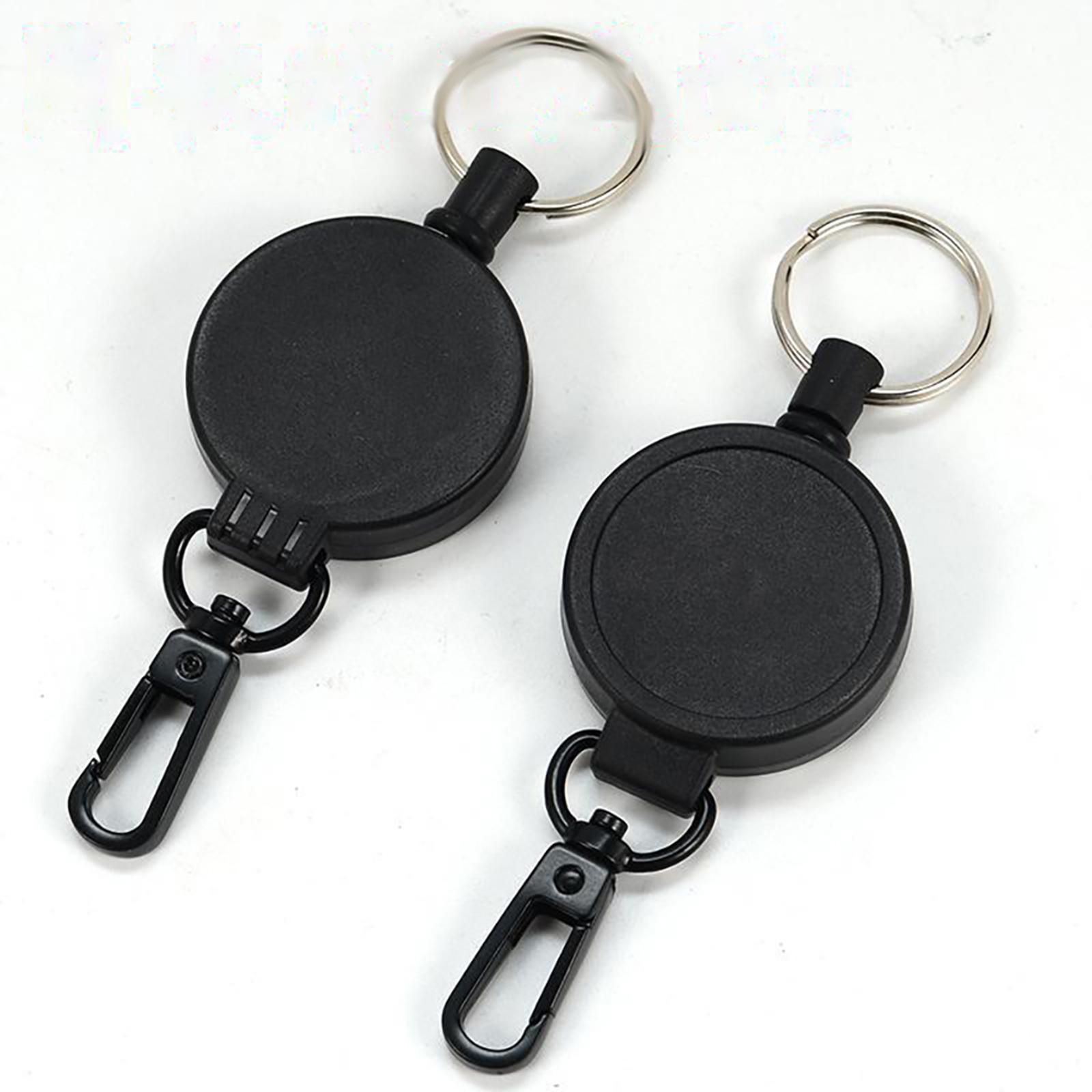 Heavy Duty Retractable Keychain Retractable Reel for Offices Fishing Outdoor