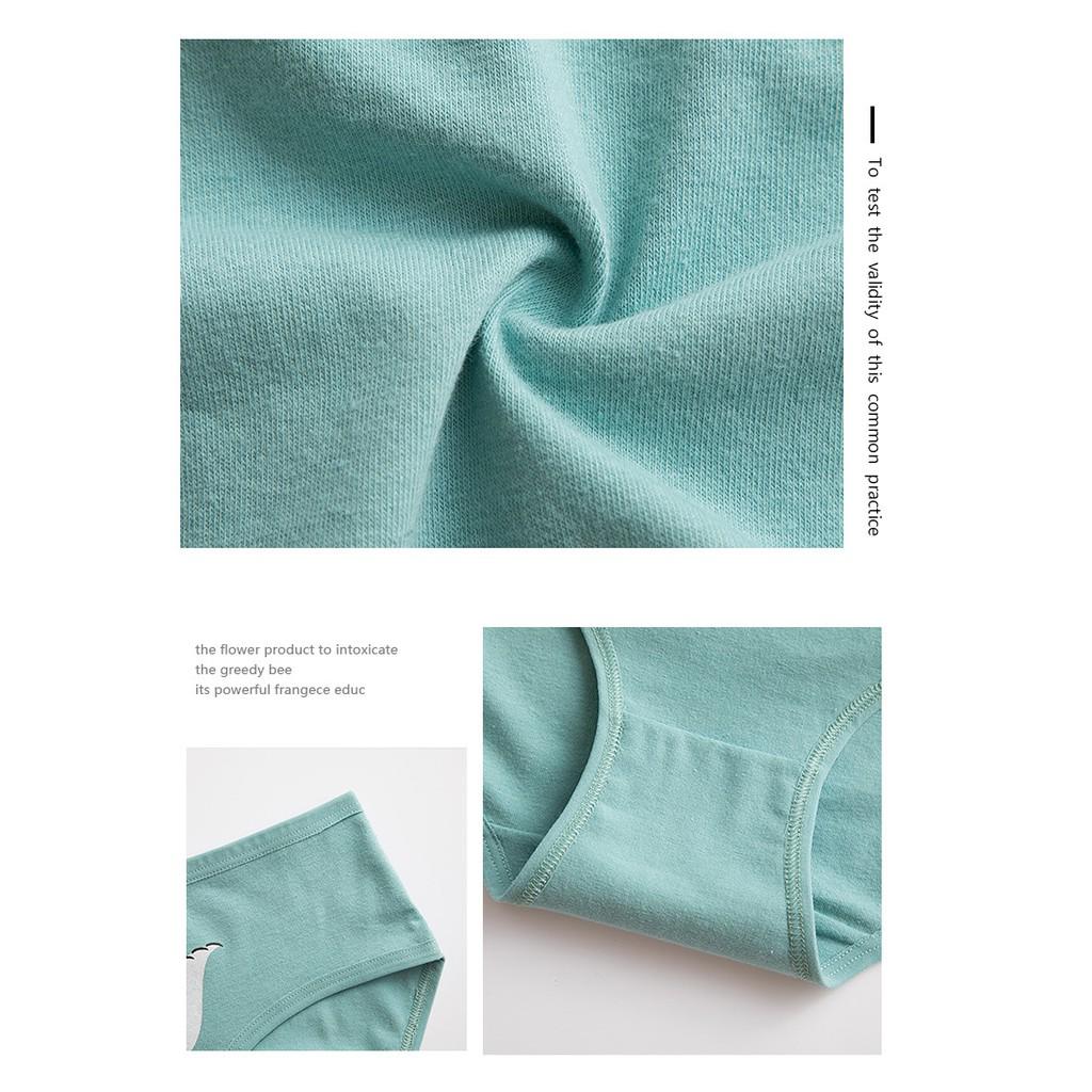 Quần Lót Nữ Cotton Kháng Khuẩn ANGI RISINgang Eo Thời Trang Hàn Quốc Hàng Loại Đẹp.