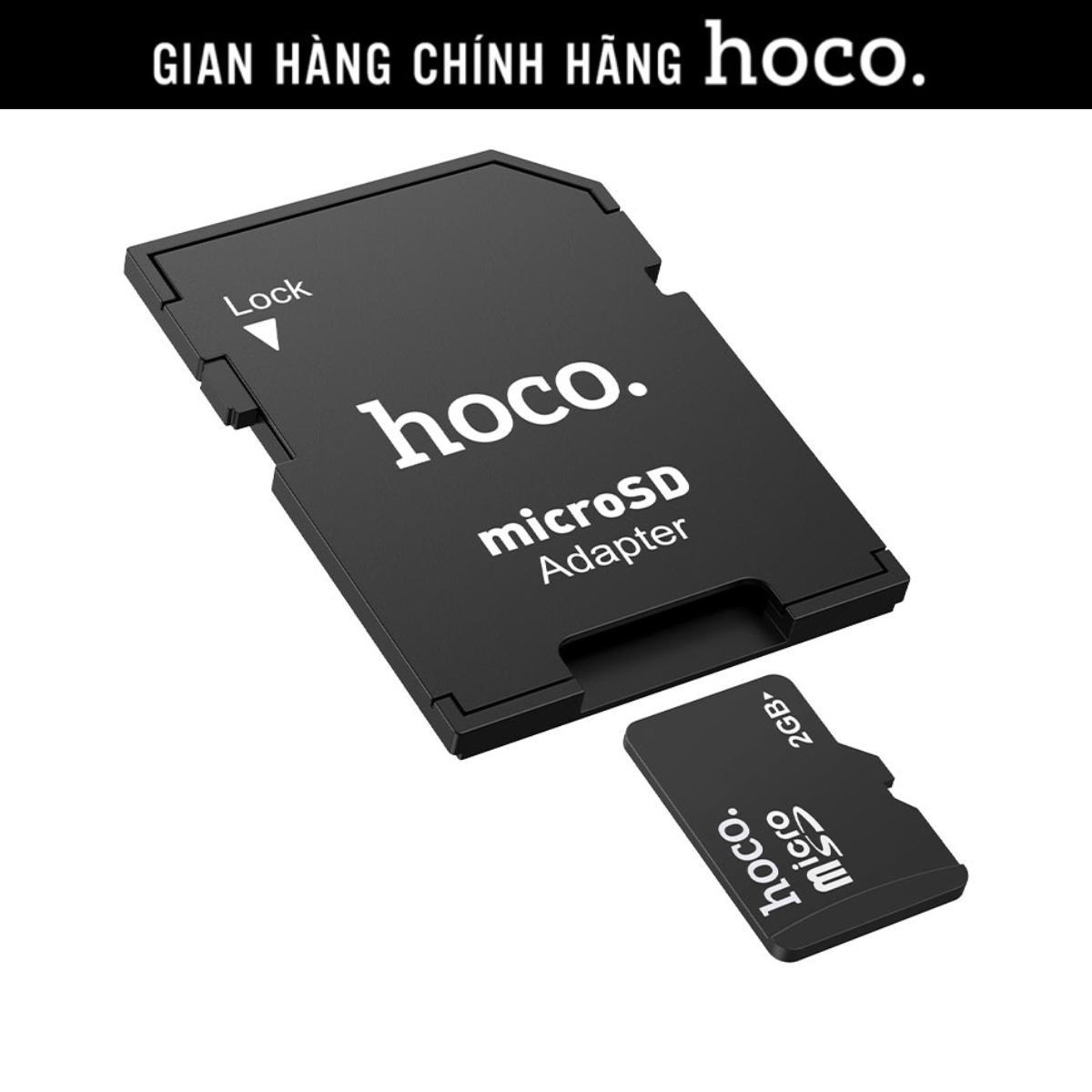 Vỏ thẻ nhớ Micro SD Hoco HB22, áo đọc thẻ SD (TF) sang SD dùng cho máy ảnh, laptop hàng chính hãng Phụ Kiện Camera