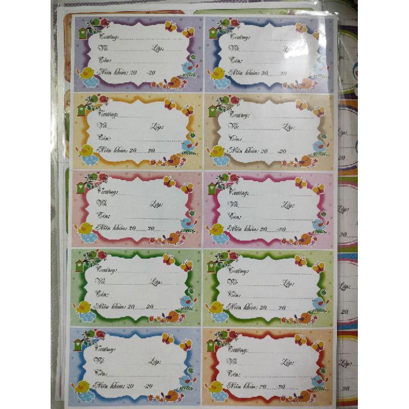 Nhãn vở học sinh