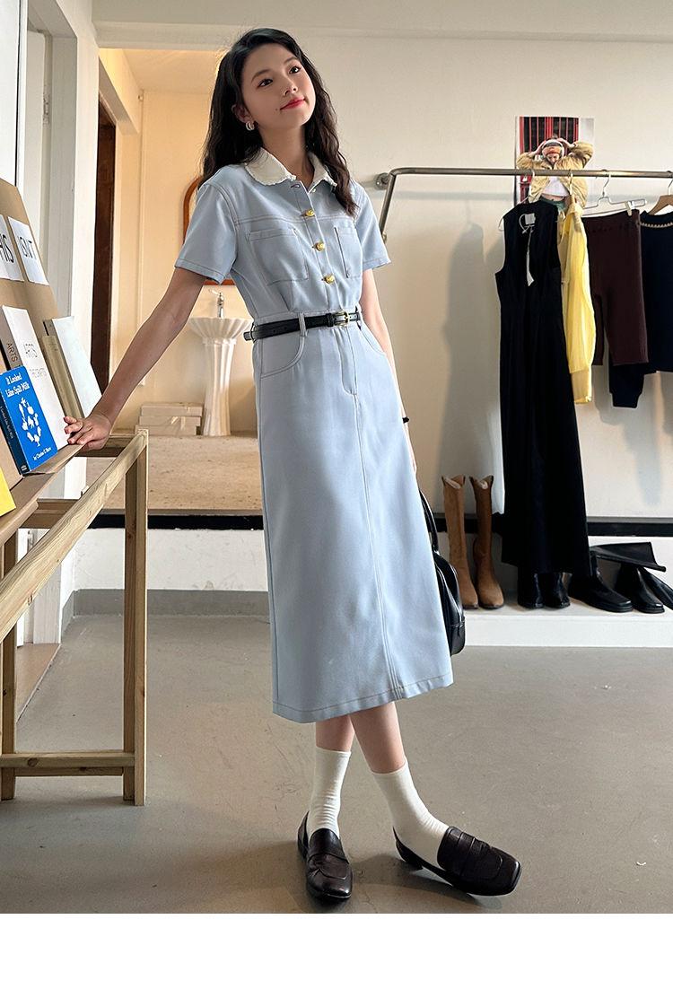 TOBE1SHOP Váy cổ búp bê thơm cho nữ mùa hè 2023 Thiết kế kiểu Pháp