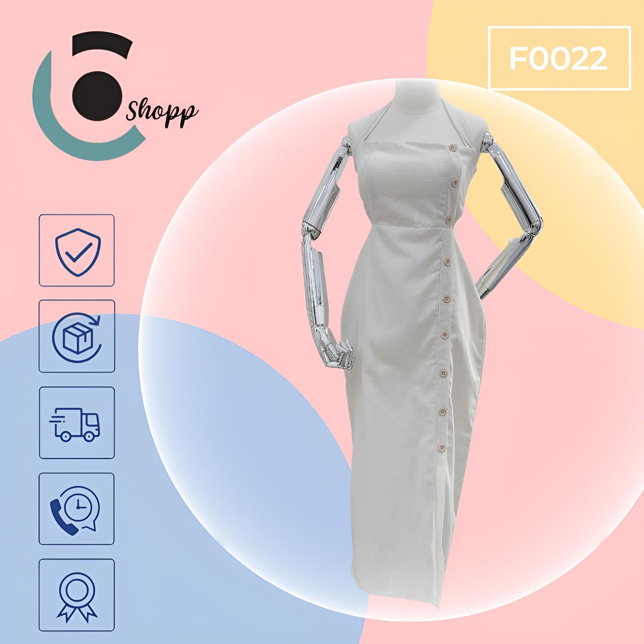 Đầm suông khoéc eo cao cấp