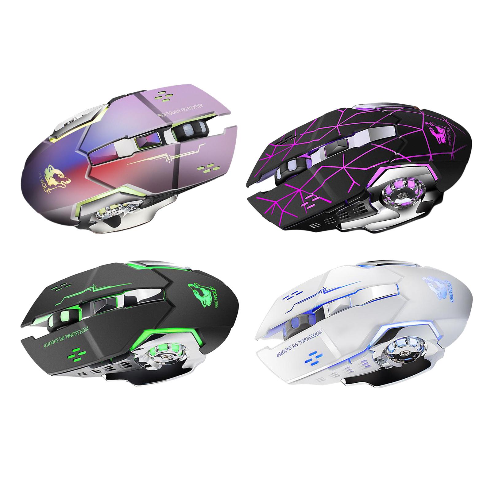 2.4G Gaming Wireless USB Computer Mice for Desktop PC Mouse 6 Buttons Windows Linux