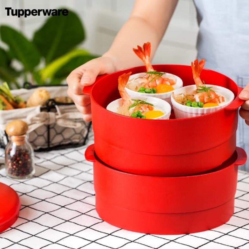 Xửng hấp Tupperware 2 Tầng Steam It - Hàng Chính Hãng