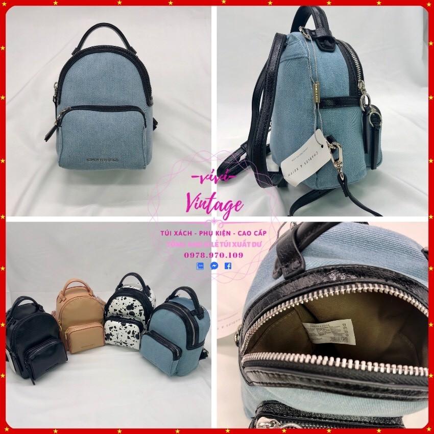 Tặng Túi Vải Balo Cnk Mini Siêu Xinh Xuất Dư , Có Thể Đeo Chéo , Ảnh Video Thật , Ba Lô Nữ Thời Trang Ulzzang