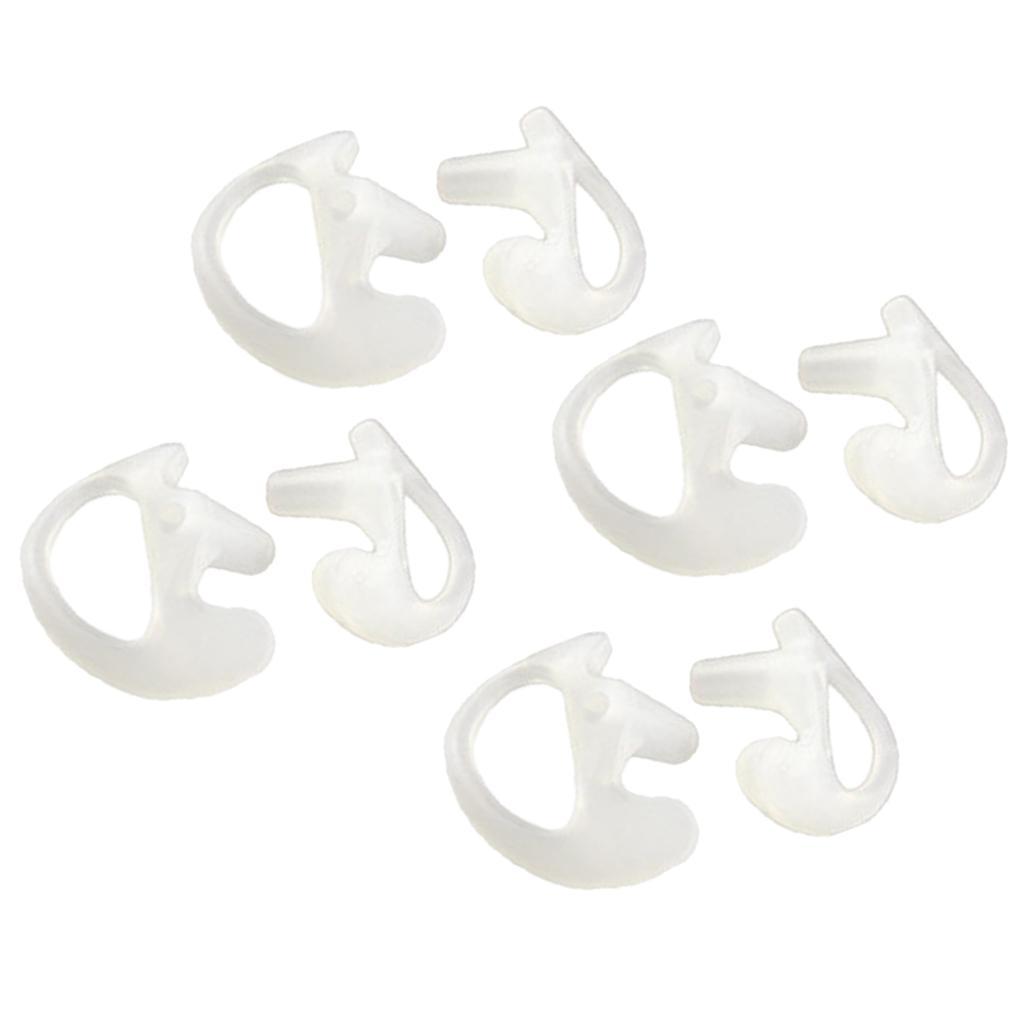 4 Pairs Replacement Earbud for Walkie Talkie Acoustic Tube Earpiece