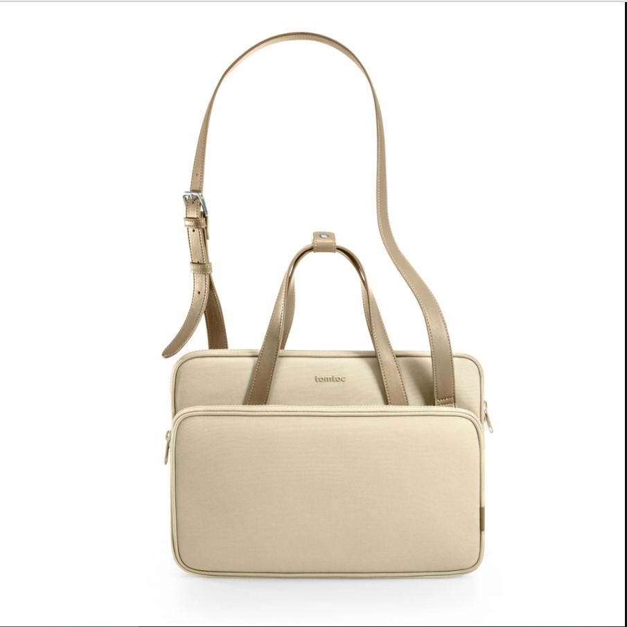 TOMTOC PREMIUM THEHER SHOULDER BAG13”/14”- H22C1 - Hàng chính hãng