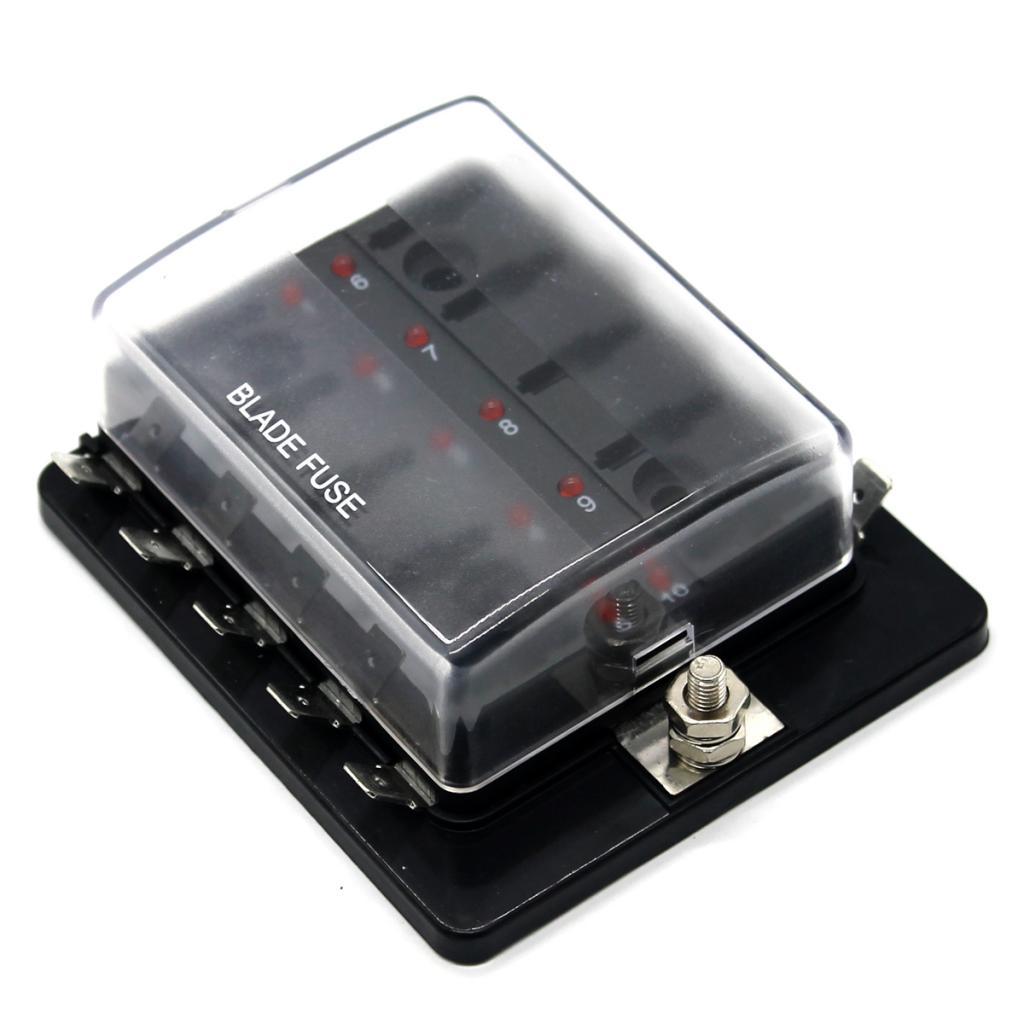Car Motorcycle Marine Boat Fuse Box Holder Block