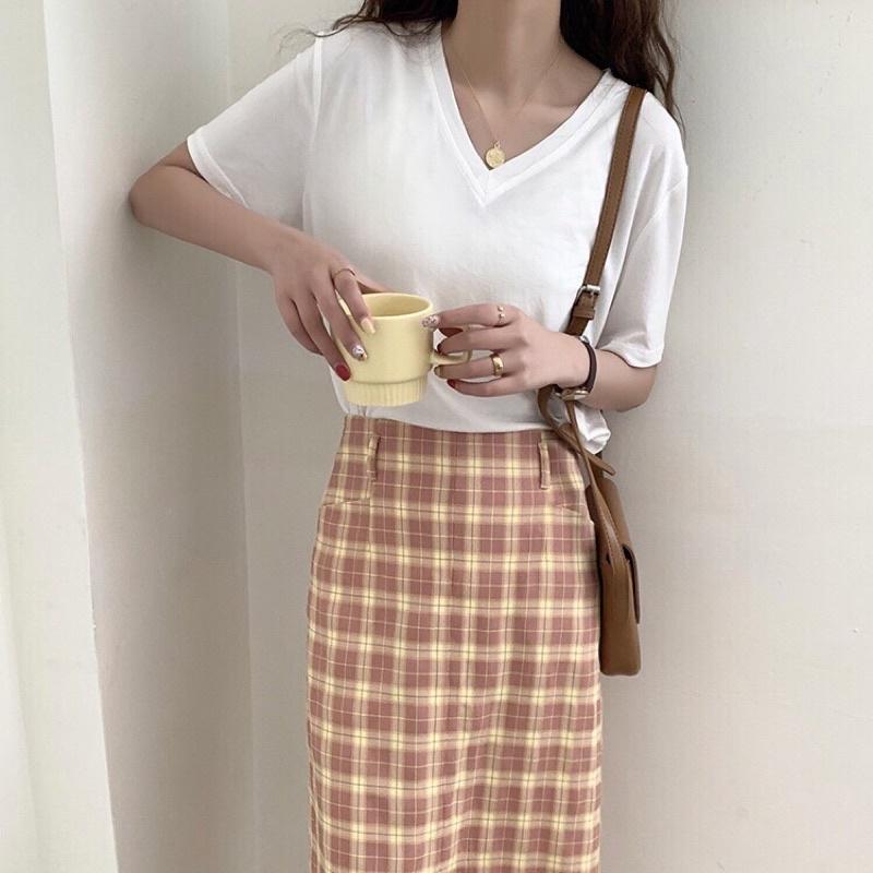 ÁO THUN BASIC CỔ CHỮ V - 5 MÀU