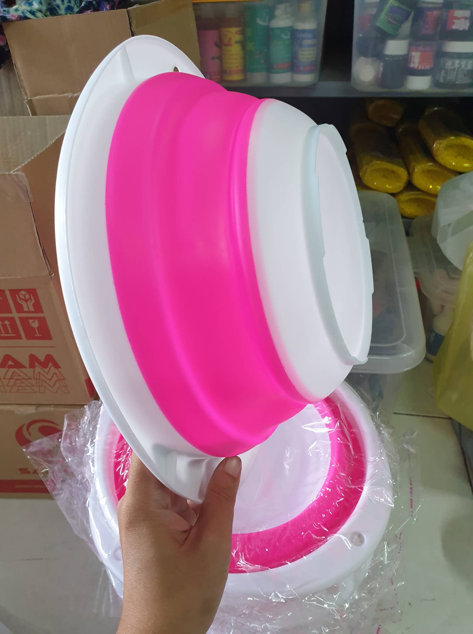 Thau trộn mồi câu 29cm , thau xếp gắp gọn , nhà bếp , rửa rau, rửa mặt e bé