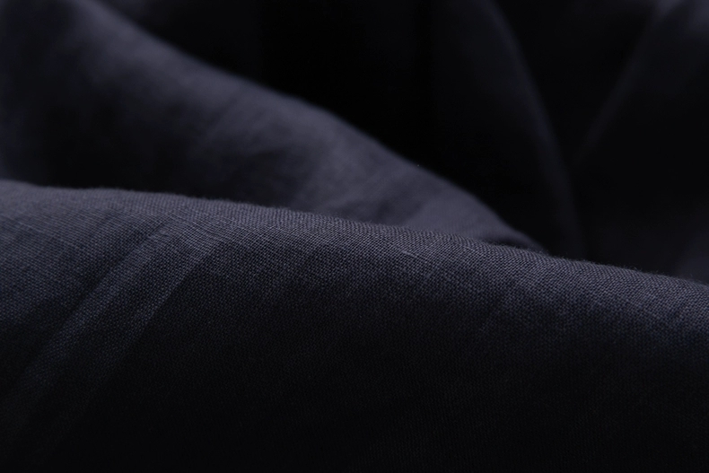 Đầm nữ suông dáng xòe cổ sen phối cúc kín đáo có kèm dây thắt eo chất liệu Linen cao cấp, thanh lịch