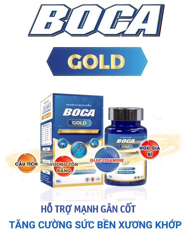BOCA GOLD hỗ trợ mạnh gân cốt ALIFACO giúp hạn chế đau nhức xương khớp do phong thấp